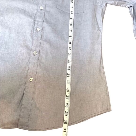 TOPMAN Long Sleeve Stretch Skinny Oxford Shirt - Picture 9 of 11